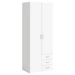 MID.YOU ŠATNÍ SKŘÍŇ, bílá, 77,6/200,4/49,5 cm