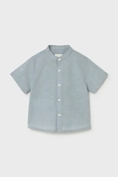 Dětská košile s příměsí lnu Mayoral