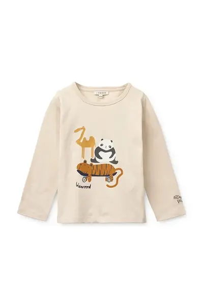 Dětské bavlněné tričko s dlouhým rukávem Liewood Apia Placement Longsleeve T-shirt
