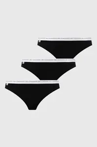 Lacoste tanga dámské bavlněné s elastanem 3-pack