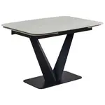 Novel JÍDELNÍ STŮL, černá, bílá, 120-180/90/76 cm