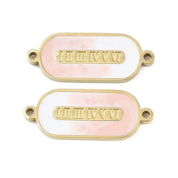 304 Stainless Steel Enamel Connector Charms
