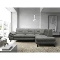 MID.YOU ROHOVÁ SEDAČKA, textil, šedá