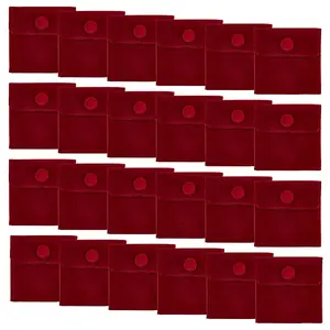 24Pcs Square Velvet Jewelry Bags