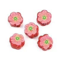 Printed Cinnabar Beads