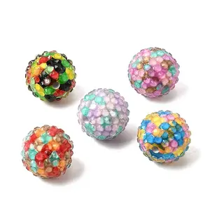 Opaque Acrylic & Resin Rhinestone Beads