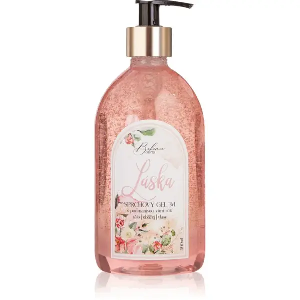 Bohemia Gifts & Cosmetics Domeček Láska sprchový gél 3v1 500 ml