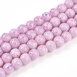 Transparent Baking Painted Glass Beads Strands