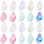 80Pcs 10 Colors Transparent Spray Paint Glass Beads