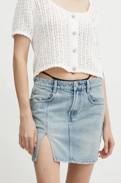 Džínová sukně Miss Sixty 6L2KJ0290000 KJ0290 mini, 6L2KJ0290000