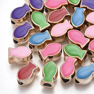 UV Plating Acrylic European Beads