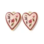 Double Face Printed Alloy Pendants