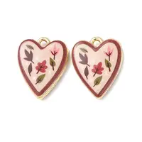 Double Face Printed Alloy Pendants