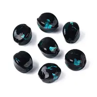 Handmade Silver Foil Glass Beads