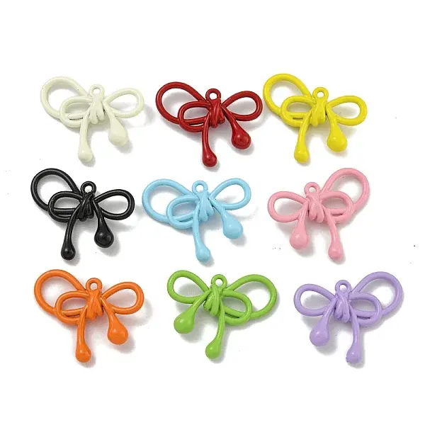 Spray Paint Alloy Pendants