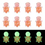 12Pcs Luminous Translucent Resin Sea Animal Cabochons