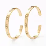 Brass Micro Pave Cubic Zirconia Cuff Bangles