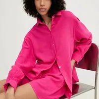 Bavlněná souprava Answear.LAB růžová barva