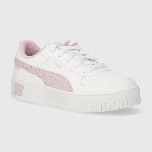 Dětské sneakers boty Puma Carina Street PS béžová barva