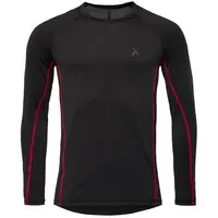 Klimatex FALLON RE:CLIMA Pánske funkčné tričko s dlhým rukávom, čierna, veľkosť