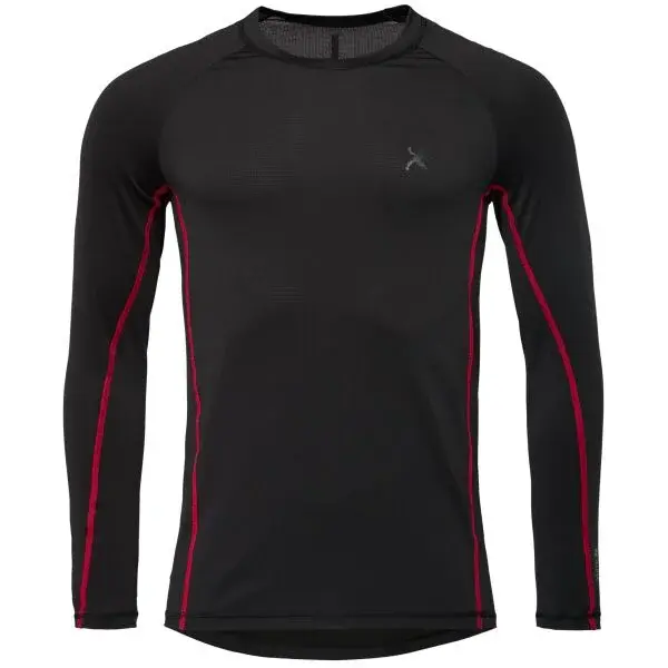 Klimatex FALLON RE:CLIMA Pánske funkčné tričko s dlhým rukávom, čierna, veľkosť