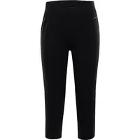 ALPINE PRO DEWESA Dámske capri nohavice, čierna, veľkosť