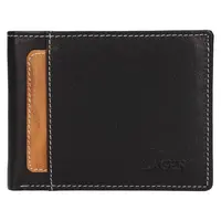 Menší pánská kožená peněženka Lagen Viggo - černá