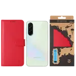 Flipové pouzdro Tactical Field Notes pro Samsung Galaxy A37, červená