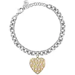 Morellato Pôvabný oceľový bicolor náramok so srdiečkom Incanto SAVA07