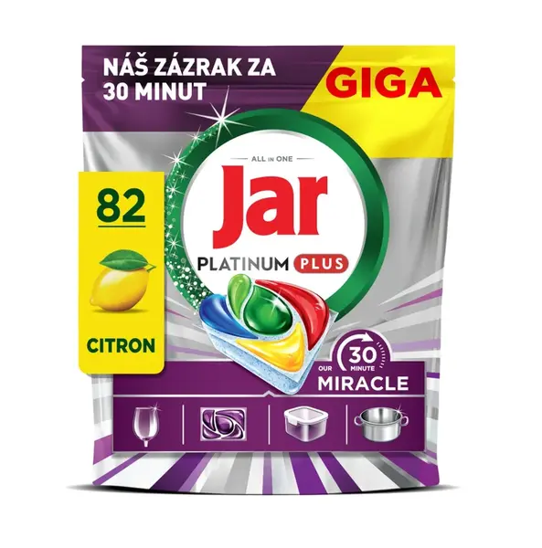 Jar Platinum Plus 30 Minute Miracle kapsle do myčky 82 ks