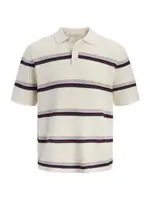 JACK & JONES Tričko 'JORMaine'  svetlomodrá / vínovo červená / čierna / biela