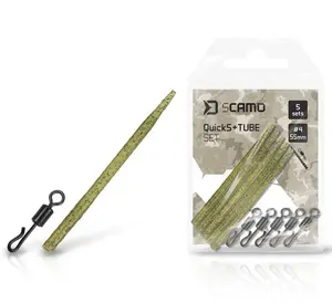 Delphin set převleky proti zamotání a obratlíky scamo quicks #4 + tube 5 ks