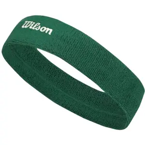Wilson U TERRY LOGO HEADBAND Sportovní čelenka, zelená, velikost UNI