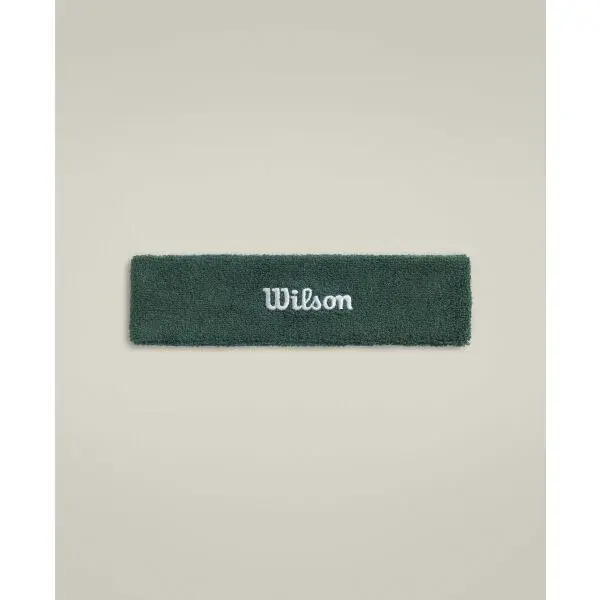 Wilson U TERRY LOGO HEADBAND Sportovní čelenka, zelená, velikost UNI
