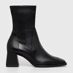 Nízké kozačky Vagabond Shoemakers HEDDA dámské, černá barva, na podpatku, 5602.302.20