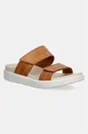 Ecco Kožené pantofle Ecco Soft Sandal W