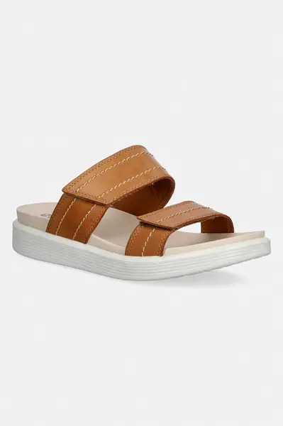 Kožené pantofle Ecco Soft Sandal W