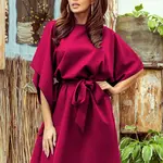 Dámské šaty s vázáním v pase Numoco