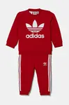 Dětská tepláková souprava adidas Originals červená barva, JC6510