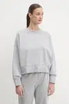 Mikina Dkny dámská, šedá barva, hladká, DP5T1144