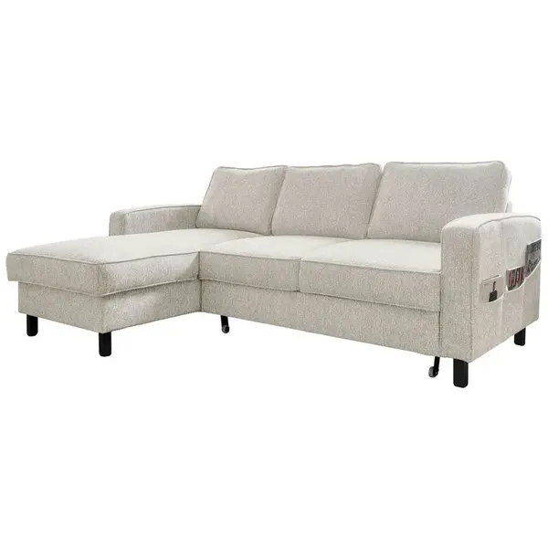 MID.YOU ROHOVÁ SEDAČKA, textil, béžová