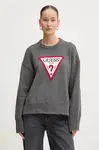 Bavlněný svetr Guess Jeans šedá barva, lehký, W4BR12 Z3HM1