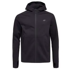 4F SWEATSHIRT Pánská mikina, černá, velikost