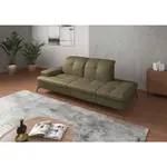 Sit & More LENOŠKA, textil, kůže, olivově zelená