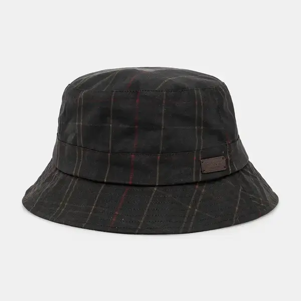 Klobouk Barbour zelená barva, bavlněný, MHA0569