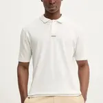Bavlněné polo tričko HUGO růžová barva, 50493206