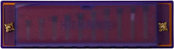Hohner Translucent Harp C, purple, hardcase