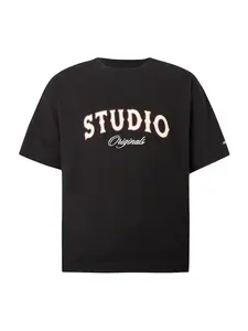 JACK & JONES Tričko 'JORUPSTATE'  krémová / hrdzavohnedá / čierna / biela