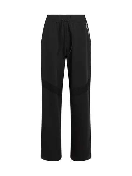 KARL LAGERFELD JEANS Nohavice  čierna / biela