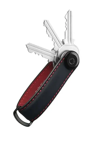 Kožený obal na klíče Orbitkey Matte Leather 8,6 x 2,2 cm